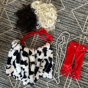 Toddler girl Cruella Deville costume (2t-5t)